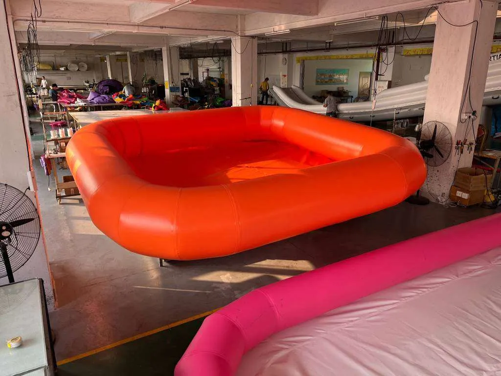 orange kiddie pool