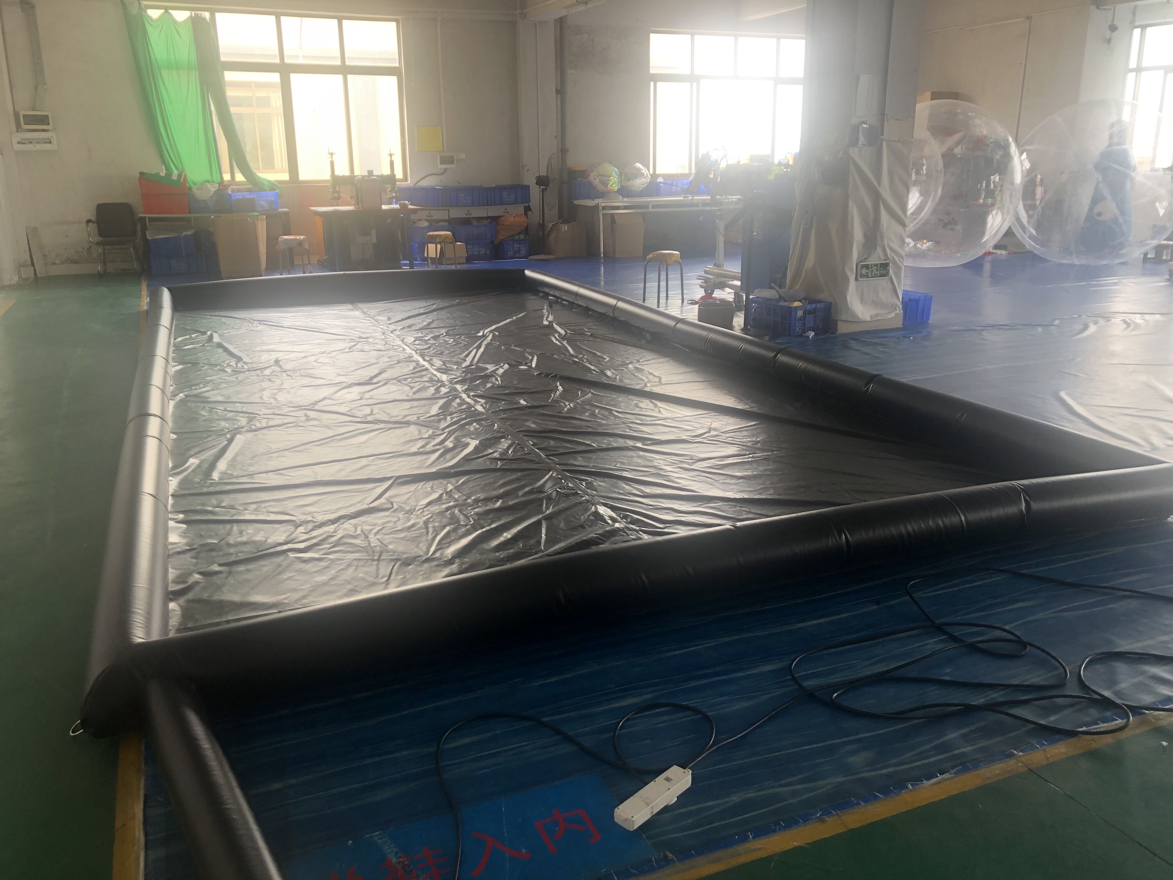 inflatable car wash pad