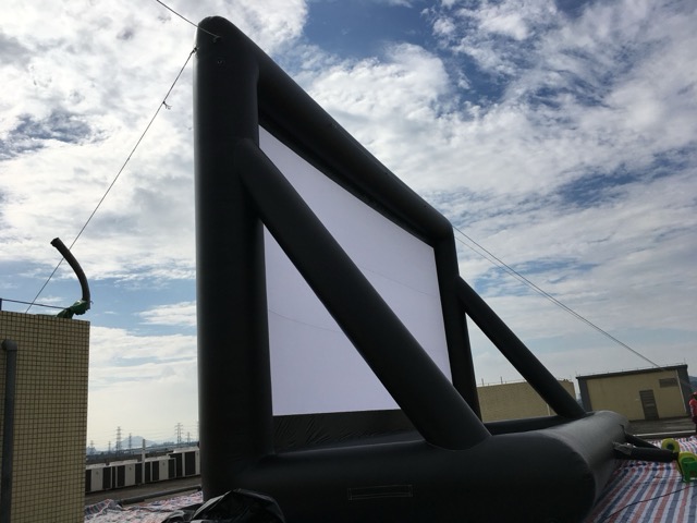 large inflatable cinema screen