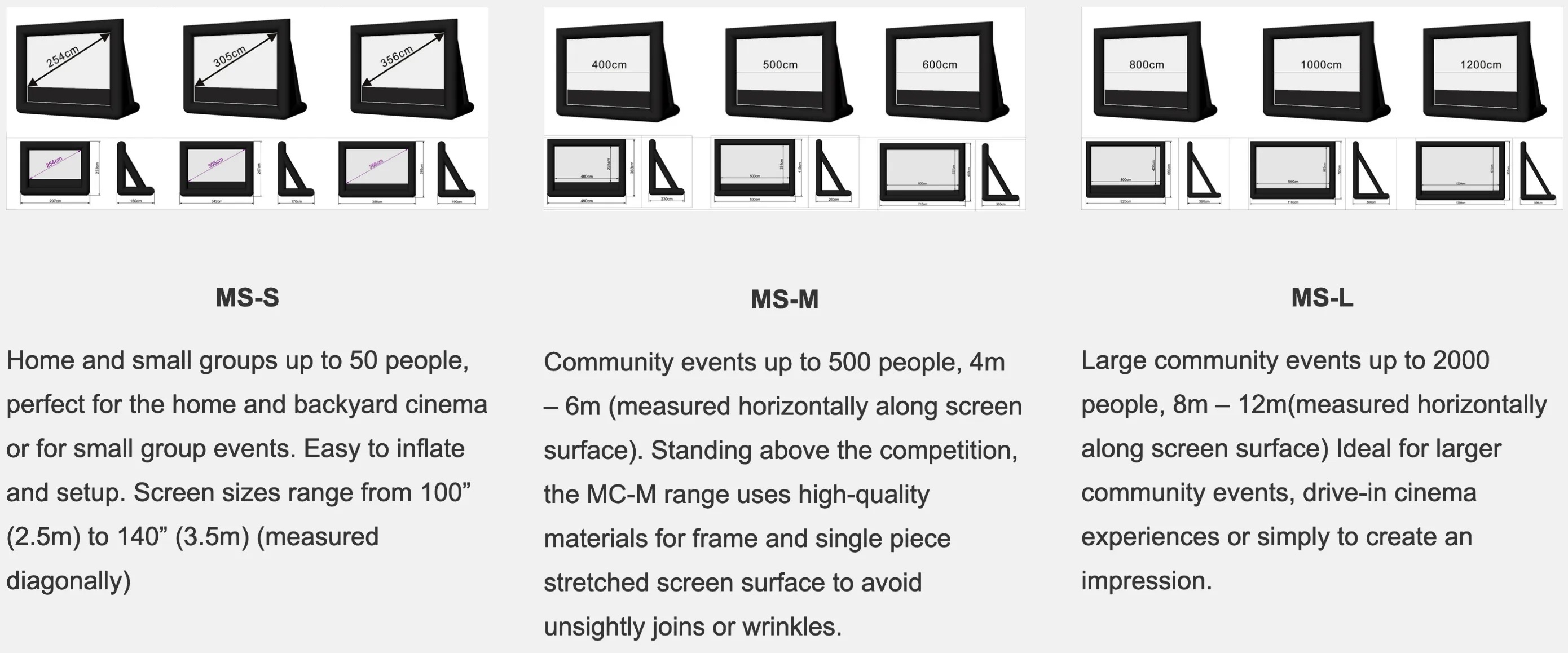 Outdoor Inflatable Movie Screen
