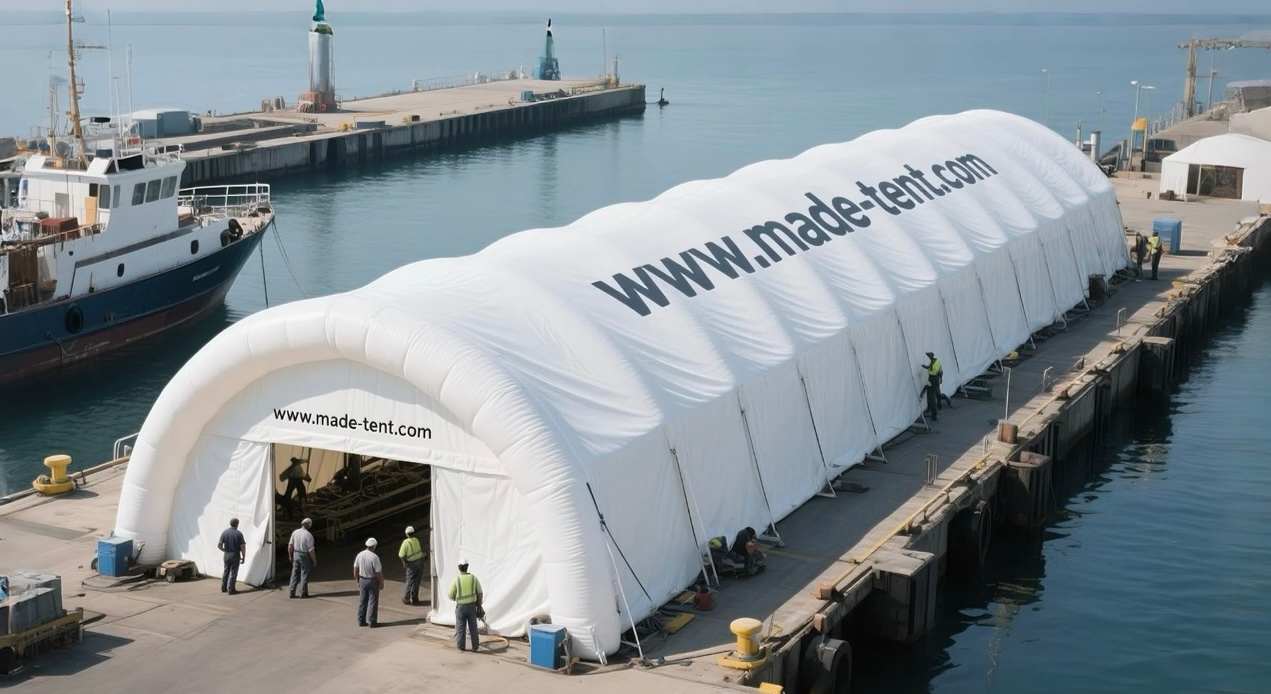 air-supported inflatable shelter