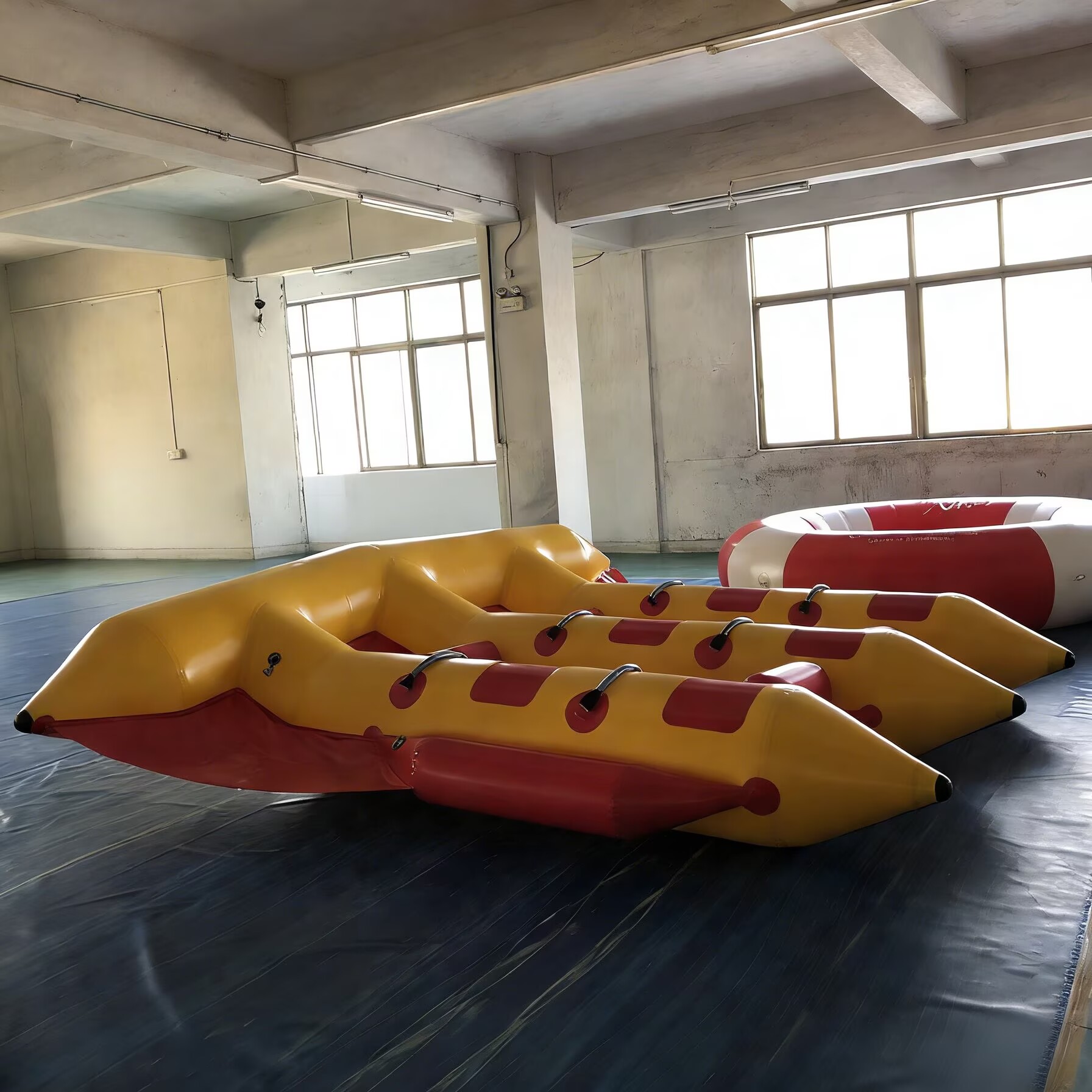 Inflatable water towable action
