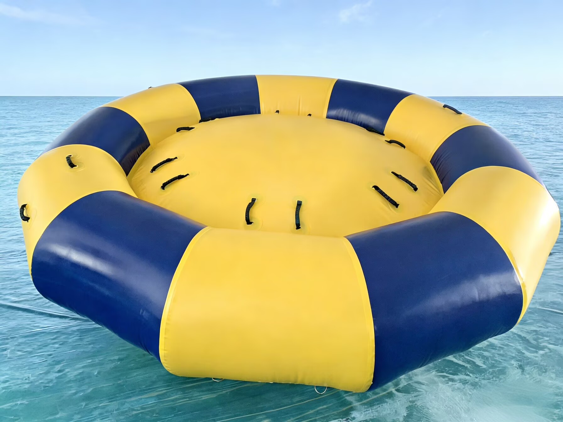 6-seats inflatable disco party boat towable