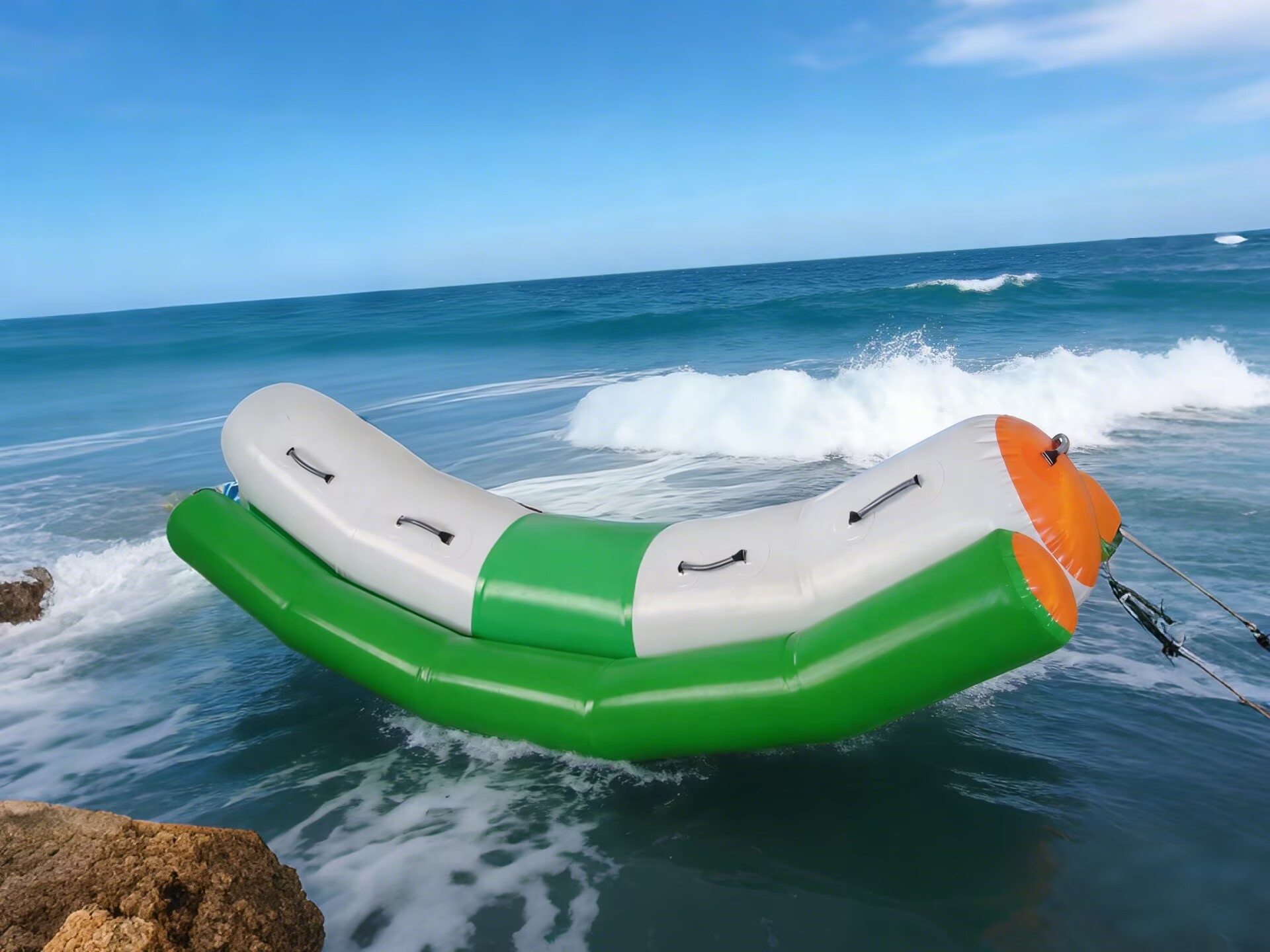4-seat inflatable water seesaw