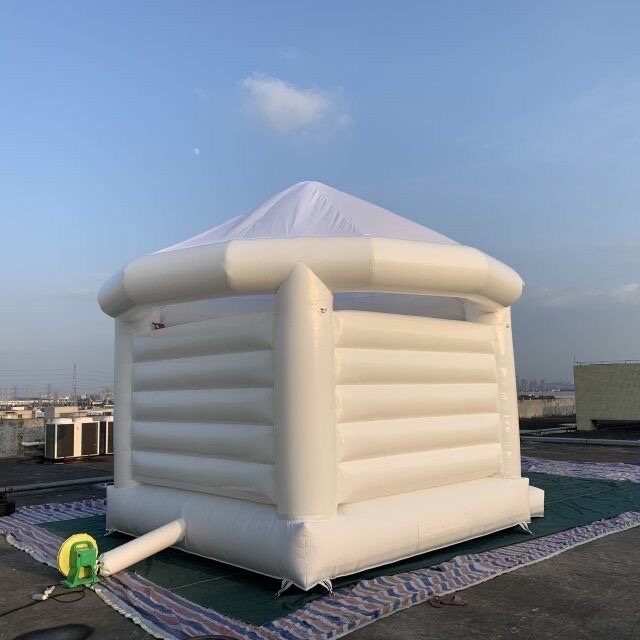 white inflatable wedding tent