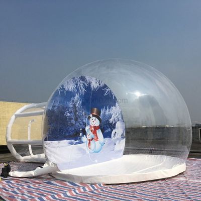 Christmas inflatable snow globe tent
