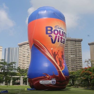 99ft tall Giant inflatable Bournvita Bottle