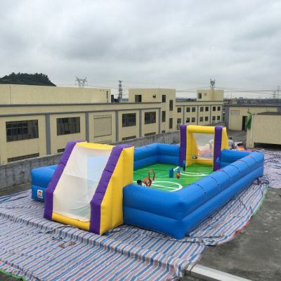 human foosball inflatable game