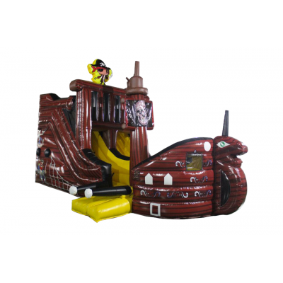 Commercial Inflatable Pirate Ship Dry Slide