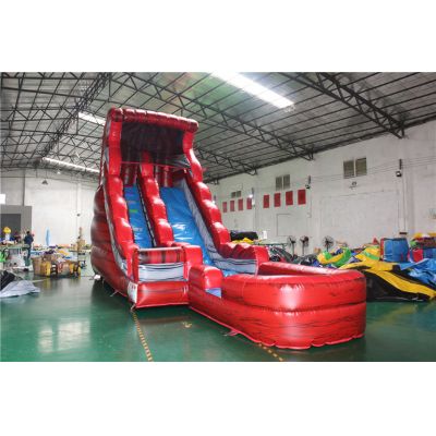 18FT Kids Marble Red Slide for Sale
