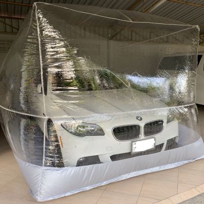 Indoor inflatable car capsule