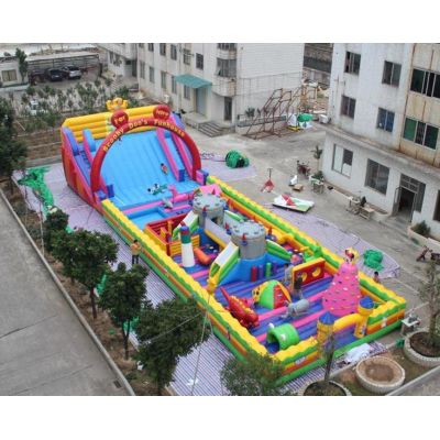 Amusement Park inflatable slide castle combo