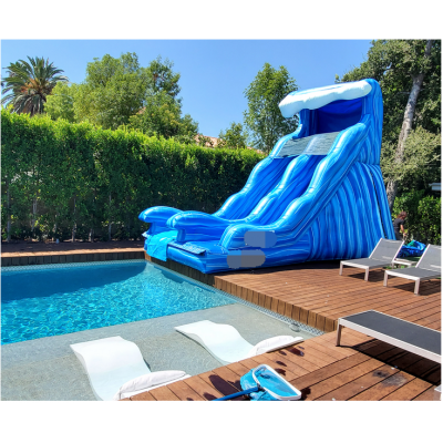 Hot sale inflatable waterslides backyard adult water slide with pool