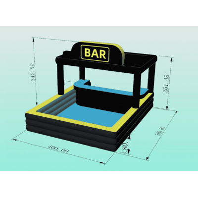 Inflatable pool bar 