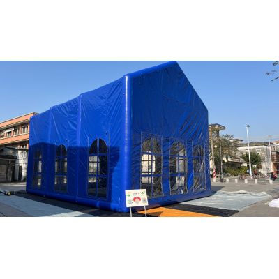 Inflatable tent for the event