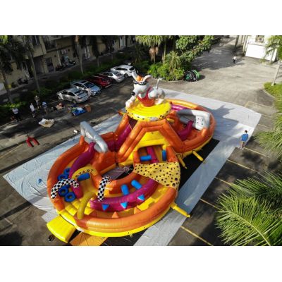 55ft Rat Race Rush Inflatable Obstacle Course