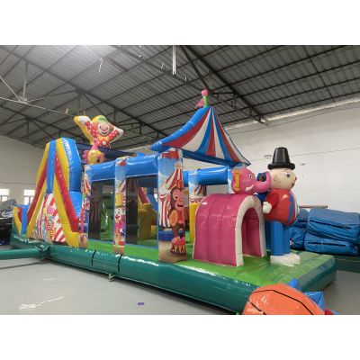 Inflatable Obstacle Course for Kids Carnival Play Equipment