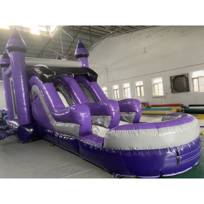 9X3.65X4.7M Inflatable Bounce Castle with Slide and Water Pool