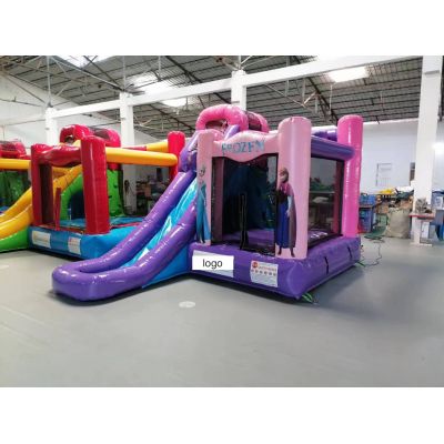 Princess Inflatable Bounce with Slide Castle for Kids