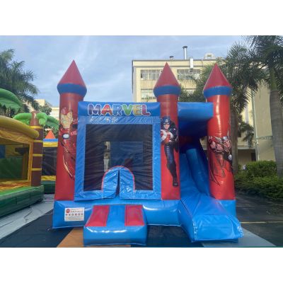 5X4.5X4M Avengers Inflatable Bounce House with Slide