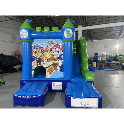 Inflatable Dog-Themed Jumping Castle with Slide​​