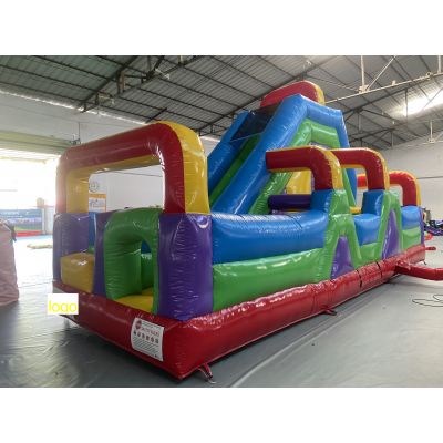 8X3X4.2M Inflatable Colorful Inflatable Obstacle Course 