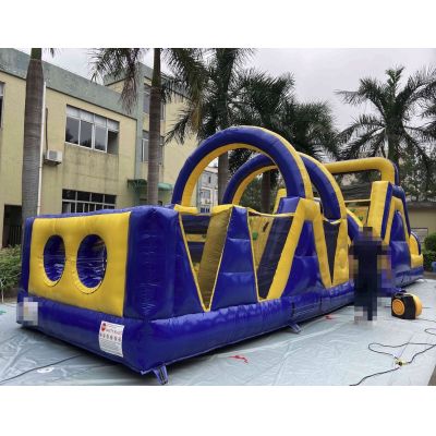 12X3.3X3.8M Inflatable Titan Bounce Ninja Obstacle Course 