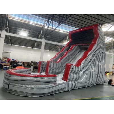 7.5X3.3X5M Inflatable Vortex Thrill Water Slide with Pool