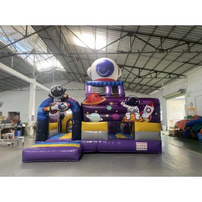 5.5X5X5.5M Inflatable Astronaut Theme Bounce House for Kids