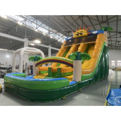 9X4.5X5.5M Inflatable Happy Sun Water Slide