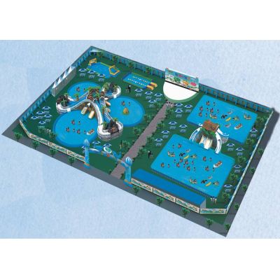 TerraSplash Inflatable Land Water Park FU-14
