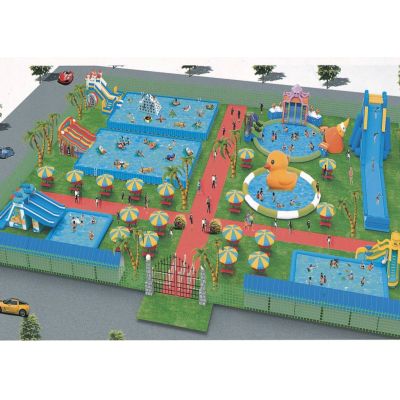 Inflatable Land Water Park FU-15