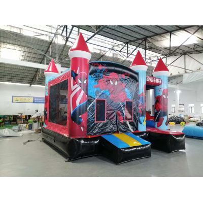 16' Spiderman Inflatable Bounce Slide
