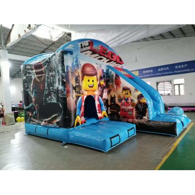 20' LEGO Inflatable Bounce Slide Combo