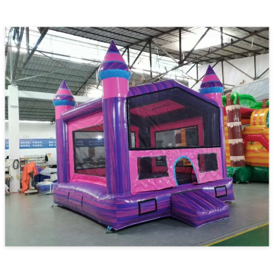 13' Purple and Pink Inflatable Bouncer Castle
