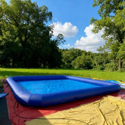 Sunny  inflatable water pool for kids water in inflatable square swimming pool for kids Inflatable Paddling Pool