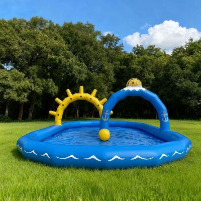 Customizable Inflatable Pool with Arch