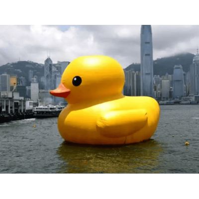Giant advertising inflatable duck model big yellow rubber duck for commercial