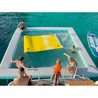 5x5m Inflatable Ocean Yacht Pool with Net