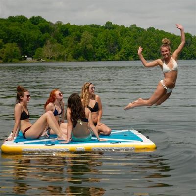 Inflatable Marine Platform with Anti-Slip Surface