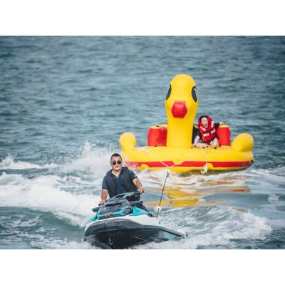 Inflatable Water Duck Boat Colorful Water Adventure