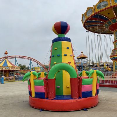 Inflatable climbing wall