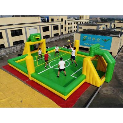 12x8m Inflatable Football Field with Splash Pool