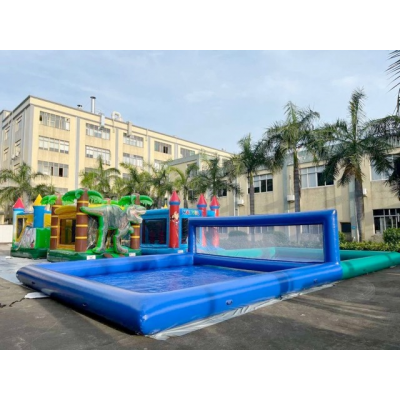 Two-Tone Inflatable Volleyball Court