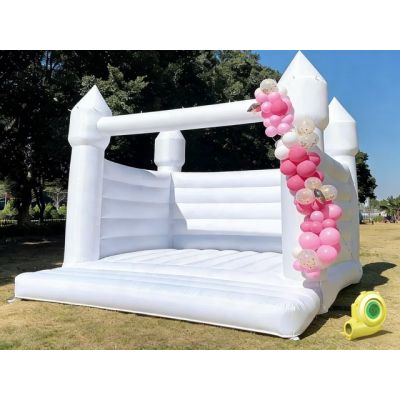 Elegant White PVC Inflatable Wedding Bouncer Castle