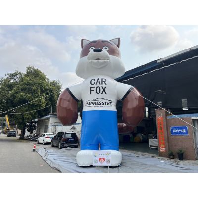 Giant Custom Inflatable Mascot Character FOX for Outdoor Advertising & Events