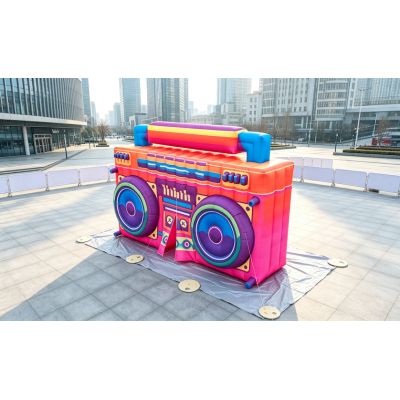 Giant Inflatable Retro Boombox Replica – Outdoor Advertising & Event Display
