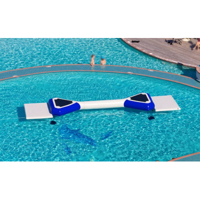 6x2x0.5m Inflatable Water Balance Beam with End Platforms